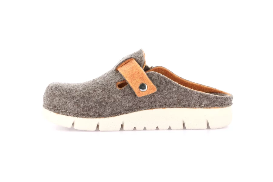 Recycled felt slipper | HATE CI2953 - BEIGE-ARANCIO | Grünland