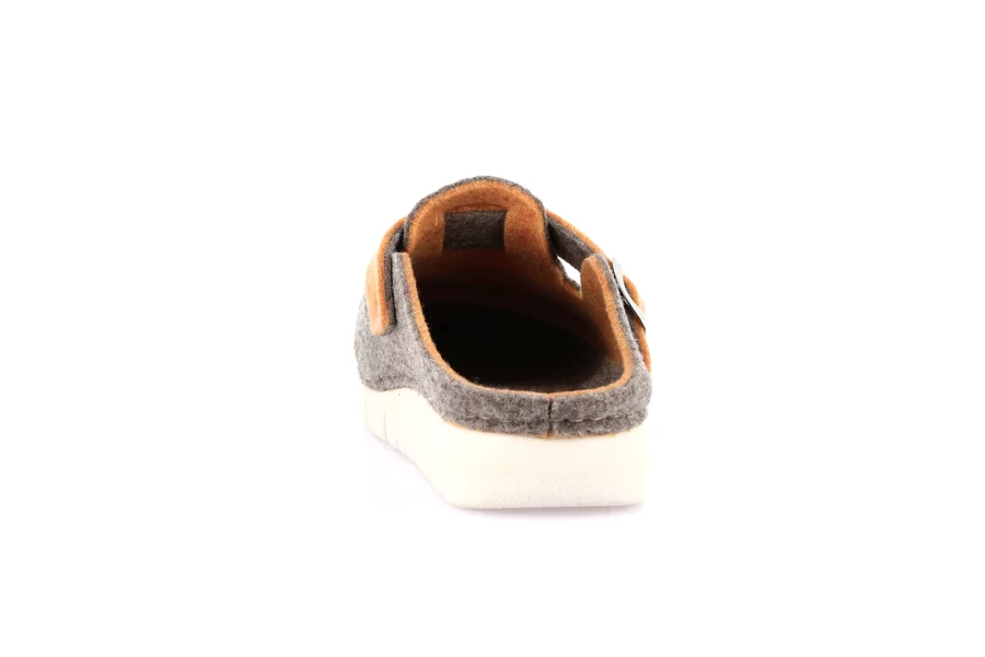 Recycled felt slipper | HATE CI2953 - BEIGE-ARANCIO | Grünland