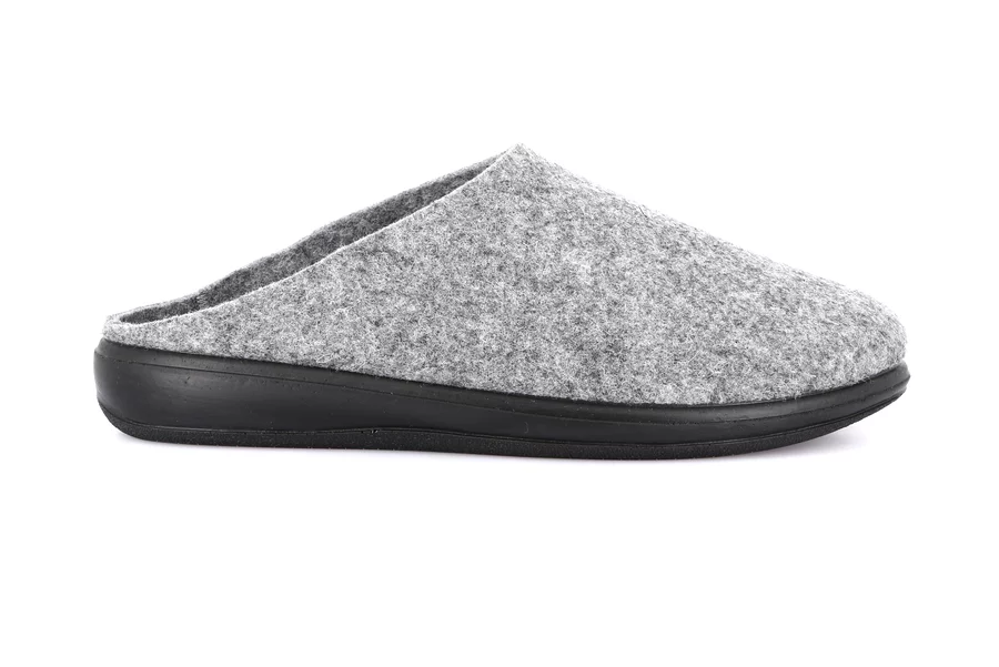 Men's felt slipper | LASO CI2958 - GREY | Grünland