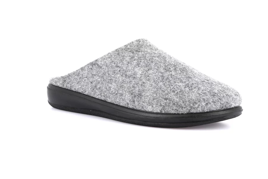 Men's felt slipper | LASO CI2958 - GREY | Grünland