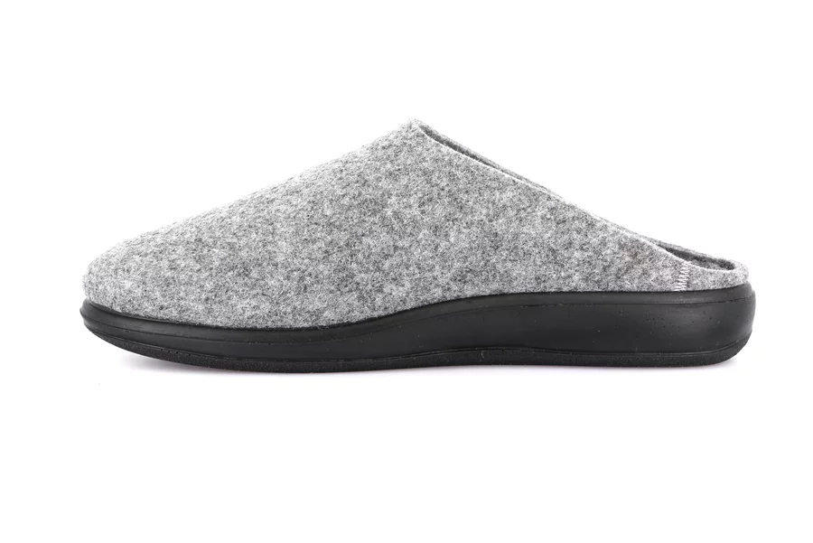 Men's felt slipper | LASO CI2958 - GREY | Grünland