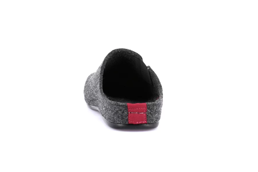 Felt slipper with side elastic | REPS CI2960 - ANTRACITE | Grünland