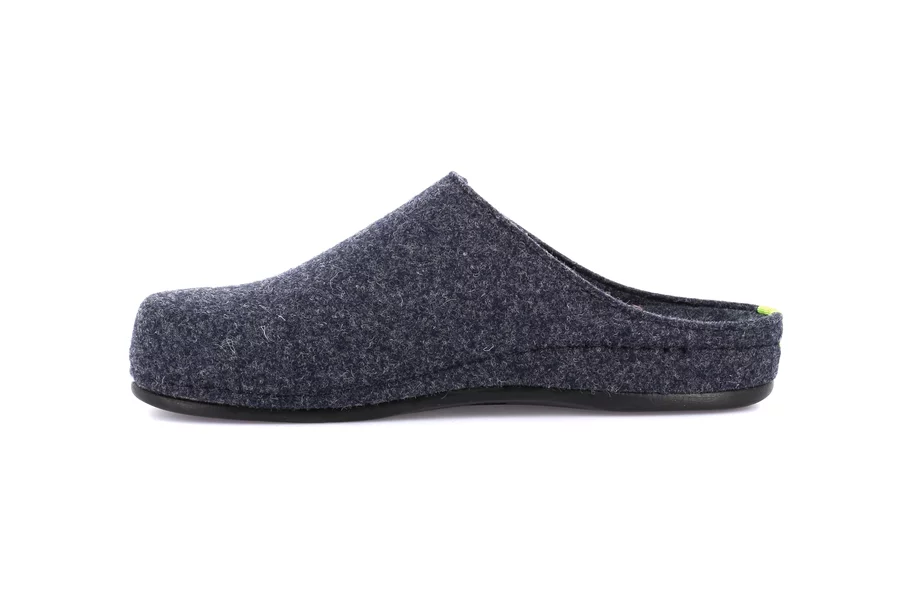 Ciabatta in feltro con elastico laterale | REPS CI2960 - NAVY | Grünland