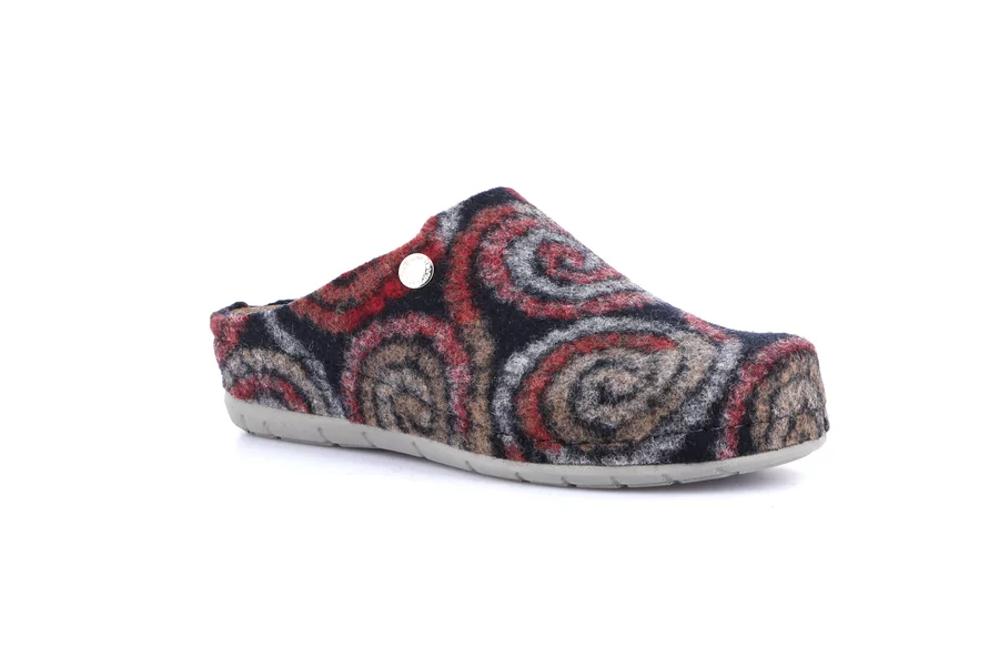 Woll slipper | PRAU CI2963 - BLU-MULTI | Grünland