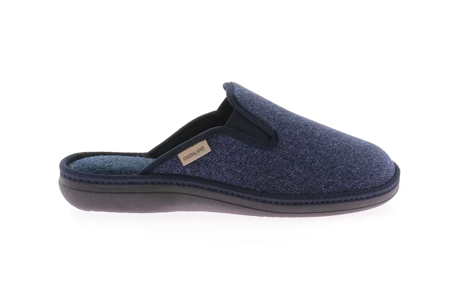 ENEA slipper with rubber sole CI2989 - BLUE | Grünland