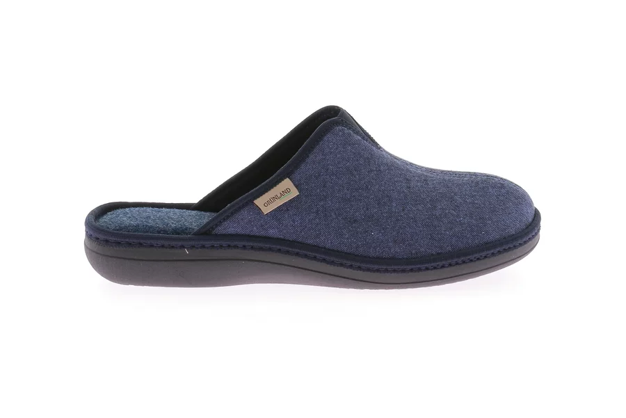 Men's slipper Made in Italy | ENEA CI2990 - BLUE | Grünland