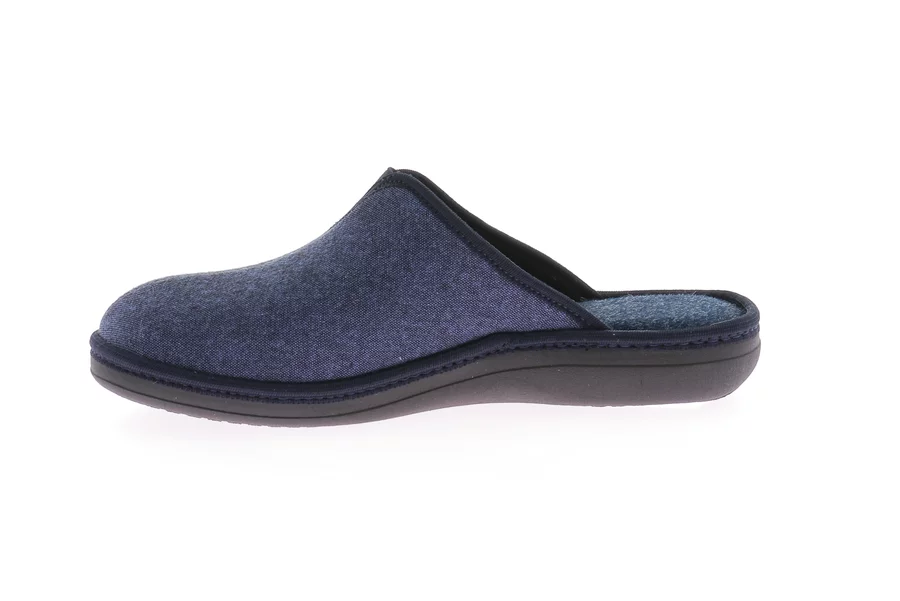 Men's slipper Made in Italy | ENEA CI2990 - BLUE | Grünland