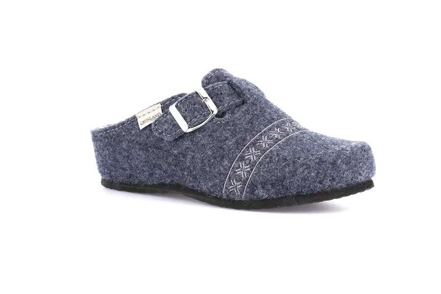 Slipper with wedge | GABY CI3000 - BLUE | Grünland