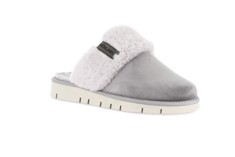 Grunland Ciabatta Loco In Feltro Di Lana, Modello CB2020, Colore Blu Royal, Taglia 45