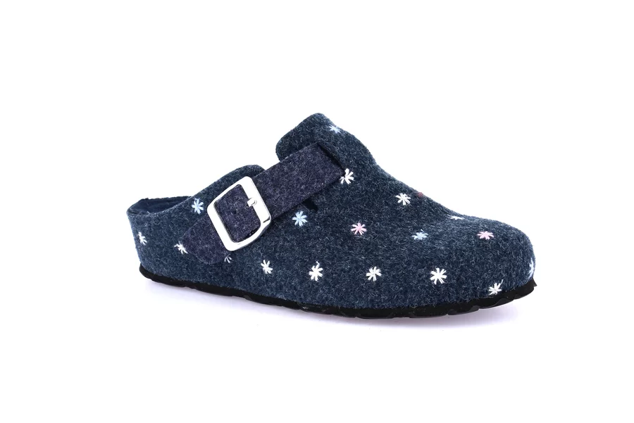 Ciabatta con stelline ricamate | GEMY