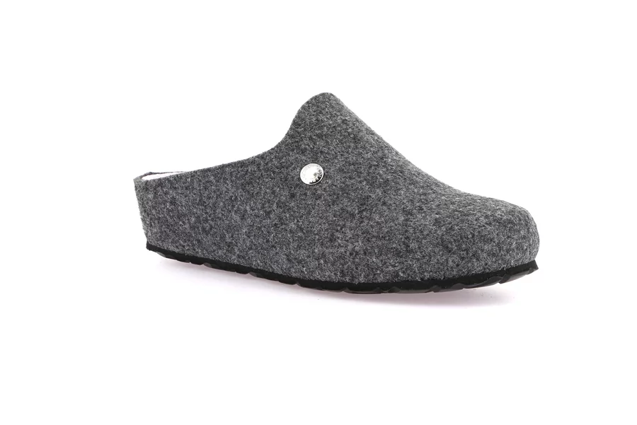 Wedge slipper in recycled felt | GEMY