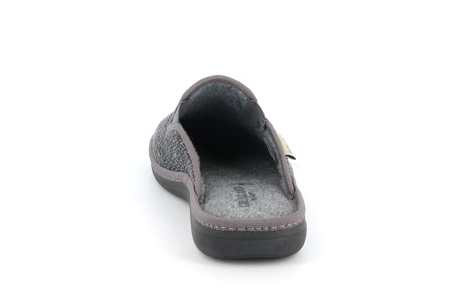 Felt and fabric slipper | ENEA CI3150 - GREY | Grünland