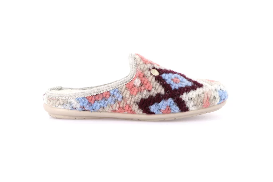 Aztec Fancy Slipper | FAYE CI3181 - BEIGE-MULTI | Grünland