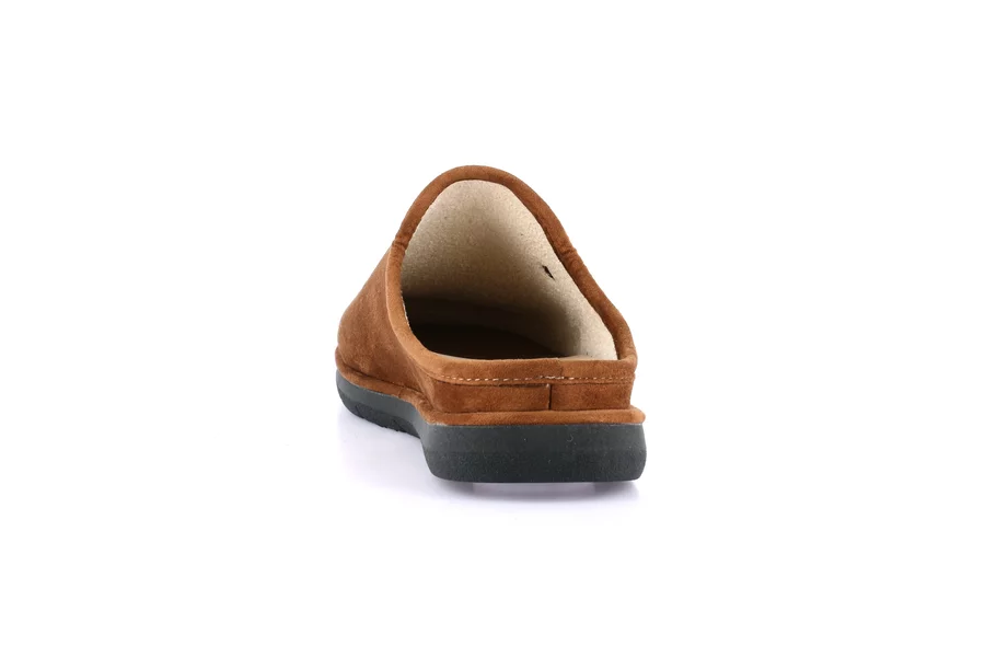 Slipper for men Made in Italy | LOSO CI3200 - CUOIO | Grünland