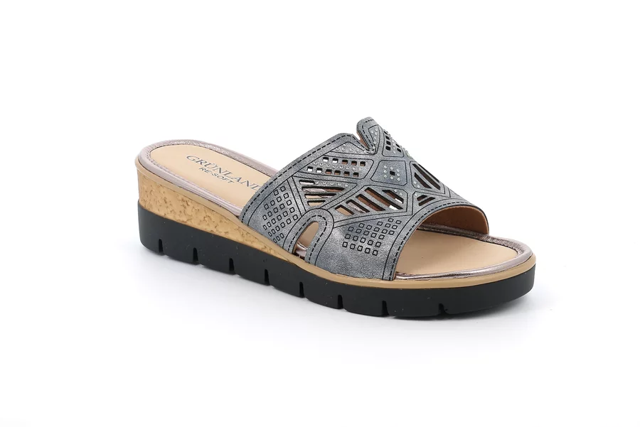 Comfort slipper with wedge | PAFO CI3518 - BLUE | Grünland