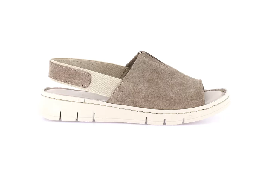 Comfort slipper with a sporty style | GITA CI3601 - TAUPE | Grünland