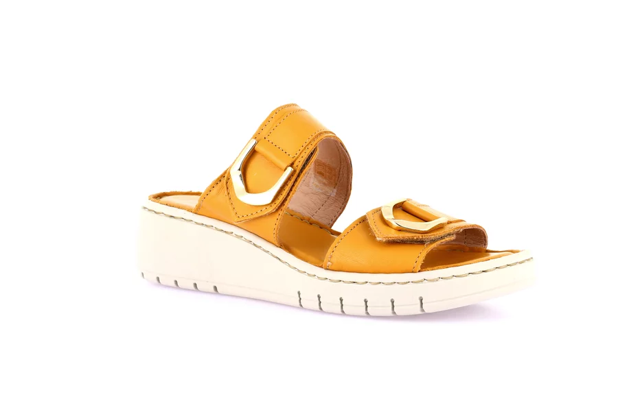 Comfort slipper with a sporty style | GILI CI3604 - YELLOW | Grünland