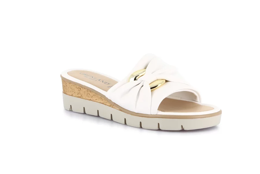 Comfort slipper with wedge | PAFO CI3695 - WHITE | Grünland