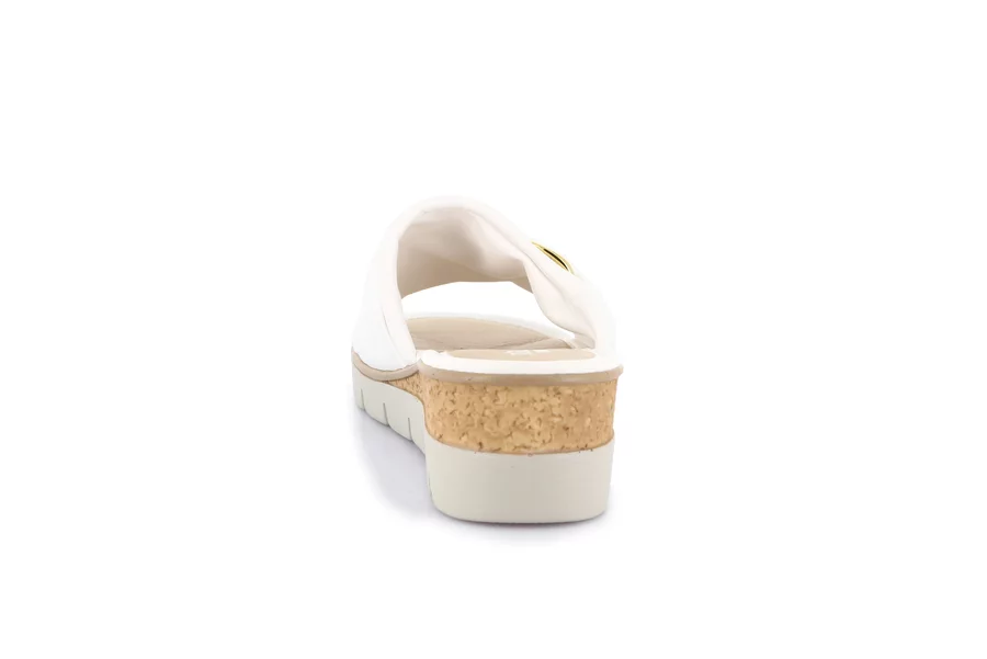 Comfort slipper with wedge | PAFO CI3695 - WHITE | Grünland