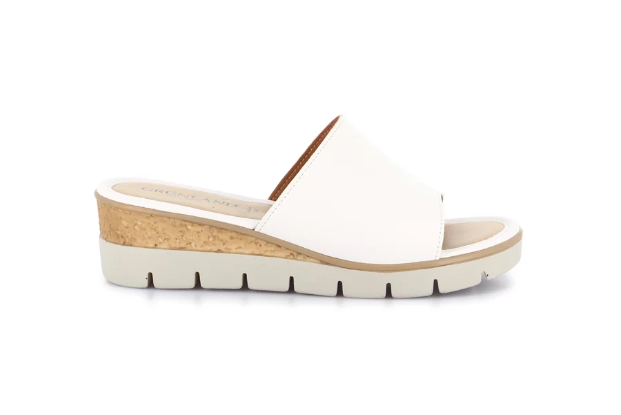 Comfort slipper with wedge | PAFO CI9897 - WHITE | Grünland