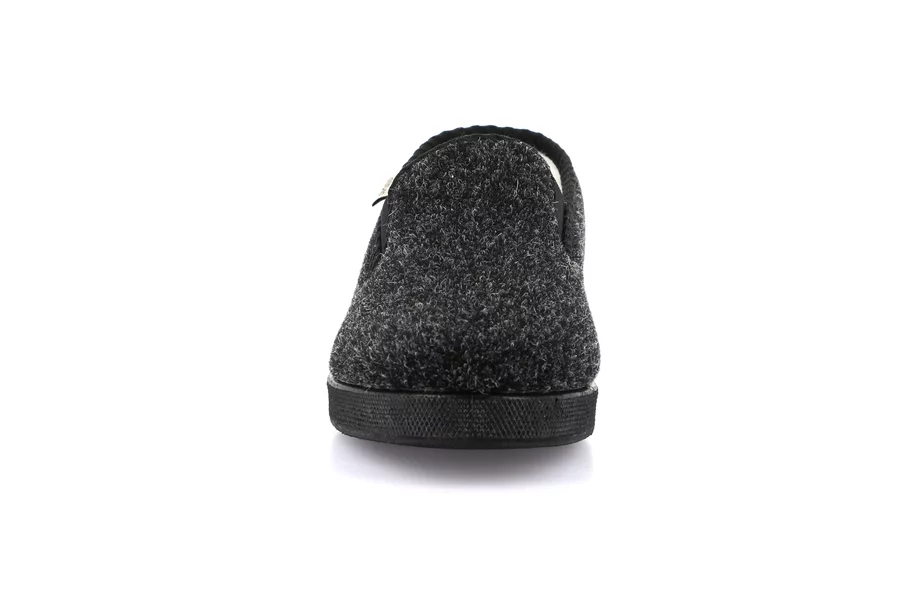 Padded men's slipper PA0011 - BLACK | Grünland