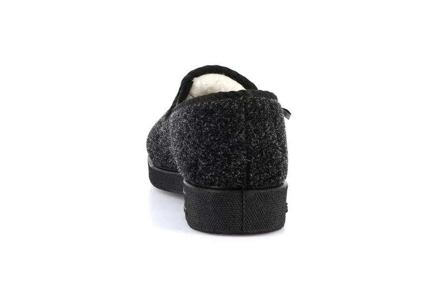 Padded men's slipper PA0011 - BLACK | Grünland