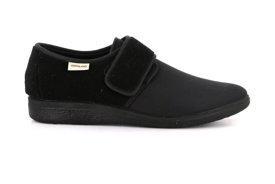 Relax slipper for men | EZIO PA0177 - BLACK | Grünland