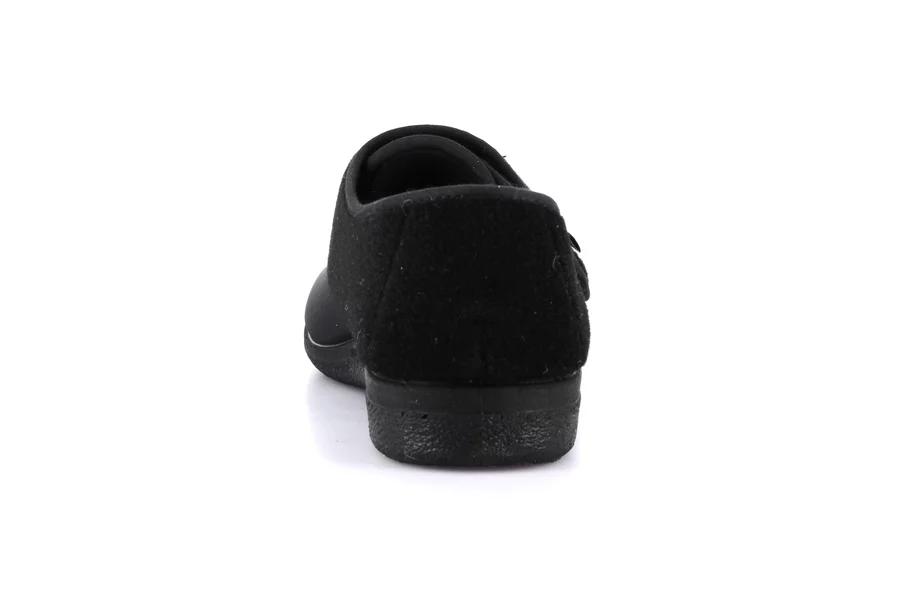 Relax slipper for men | EZIO PA0177 - BLACK | Grünland