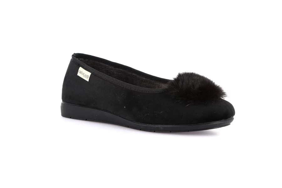 Relax Pantofola Messina 7 – Pelle, Colore Nero, Donna, Comode E Classiche