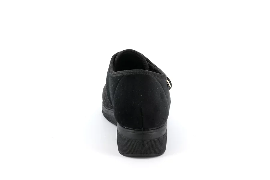 Stretch slipper with hook and loop closure | IRAE PA0598 - BLACK | Grünland