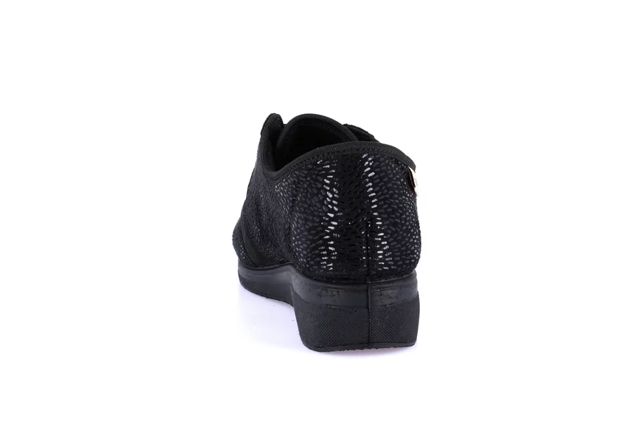 Winter slipper in stretch material | IRAE PA0665 - BLACK | Grünland