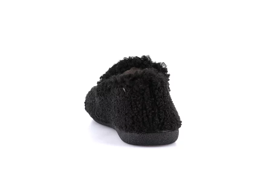 Teddy moccasin | GLES  PA0862 - BLACK | Grünland