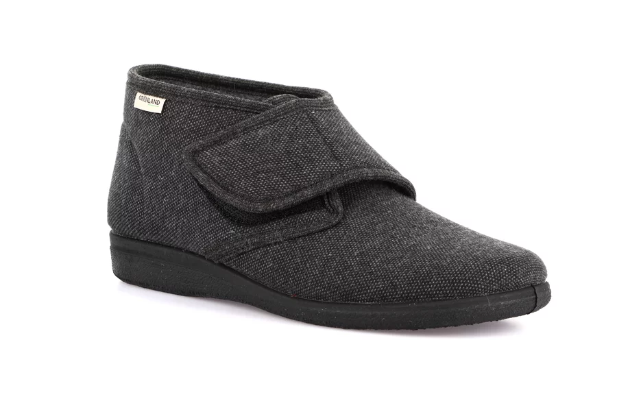 Adjustable felt slipper | EZIO PA1034 - ANTRACITE | Grünland