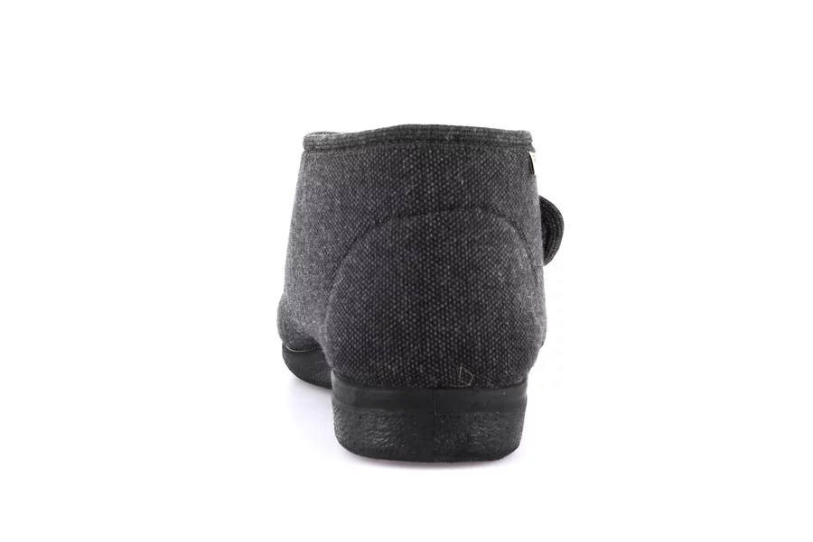 Adjustable felt slipper | EZIO PA1034 - ANTRACITE | Grünland