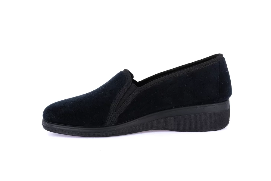 Women's slip-on slipper| IRAE PA1091 - BLACK | Grünland