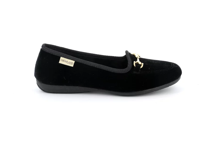 Slipper with horsebit | TAXI PA1157 - BLACK | Grünland