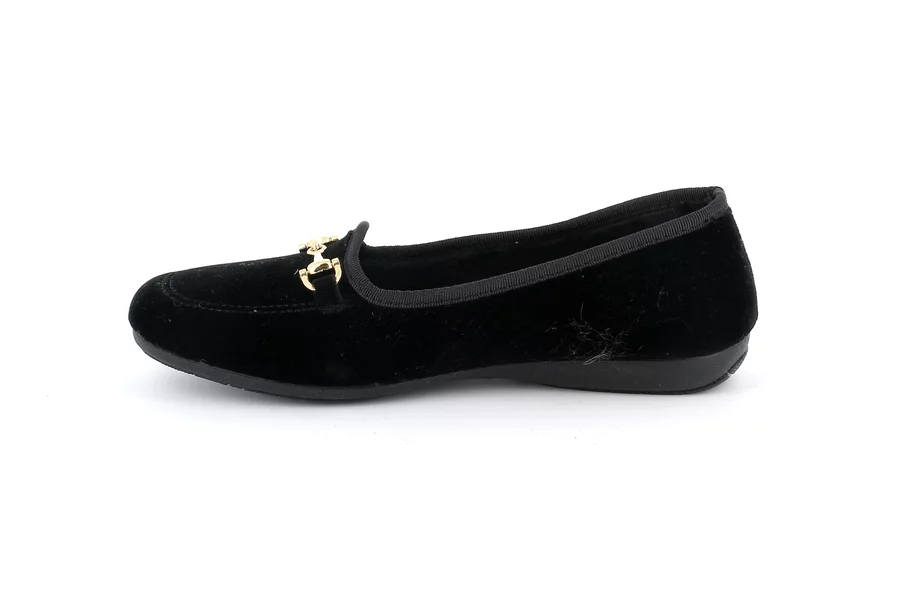 Slipper with horsebit | TAXI PA1157 - BLACK | Grünland