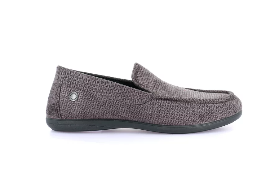 Men's moccasin-style slipper | GAFO PA1248 - GREY | Grünland