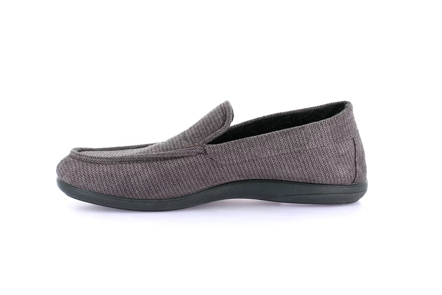 Men's moccasin-style slipper | GAFO PA1248 - GREY | Grünland