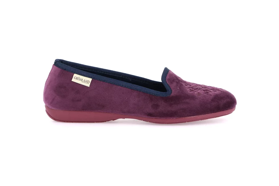 Slipper with piping | TAXI PA1252 - VIOLA-BLU | Grünland