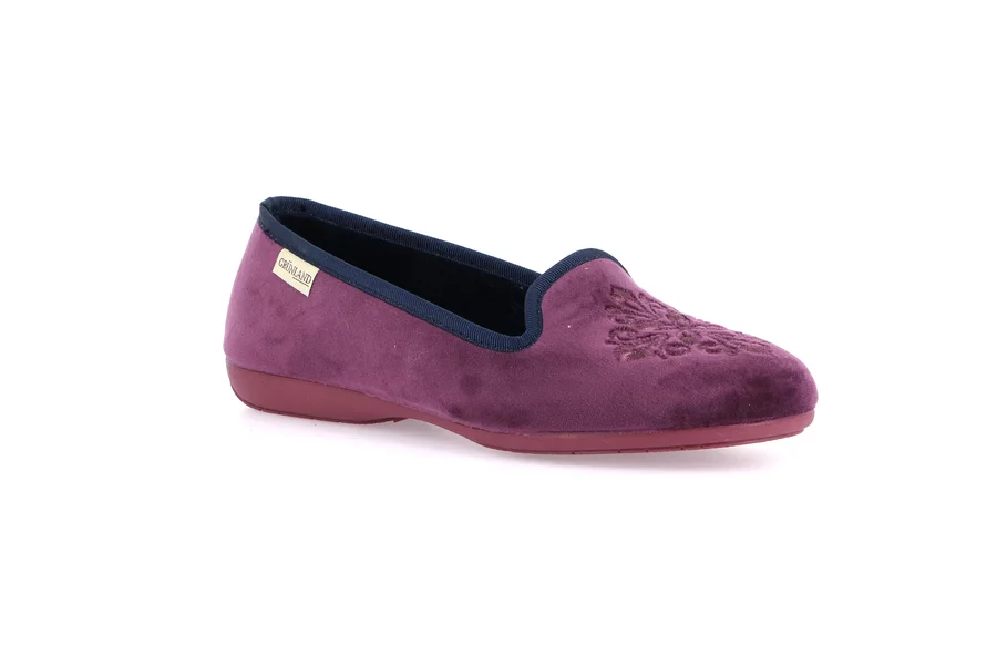 Slipper with piping | TAXI PA1252 - VIOLA-BLU | Grünland