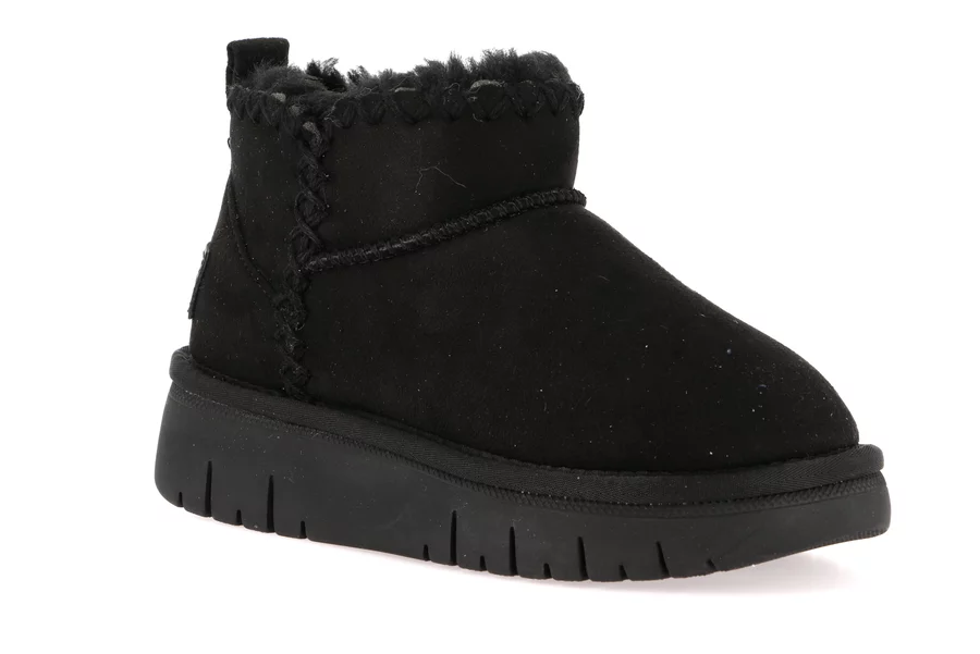 Stivaletto alla caviglia con cuciture a contrasto | CLIK