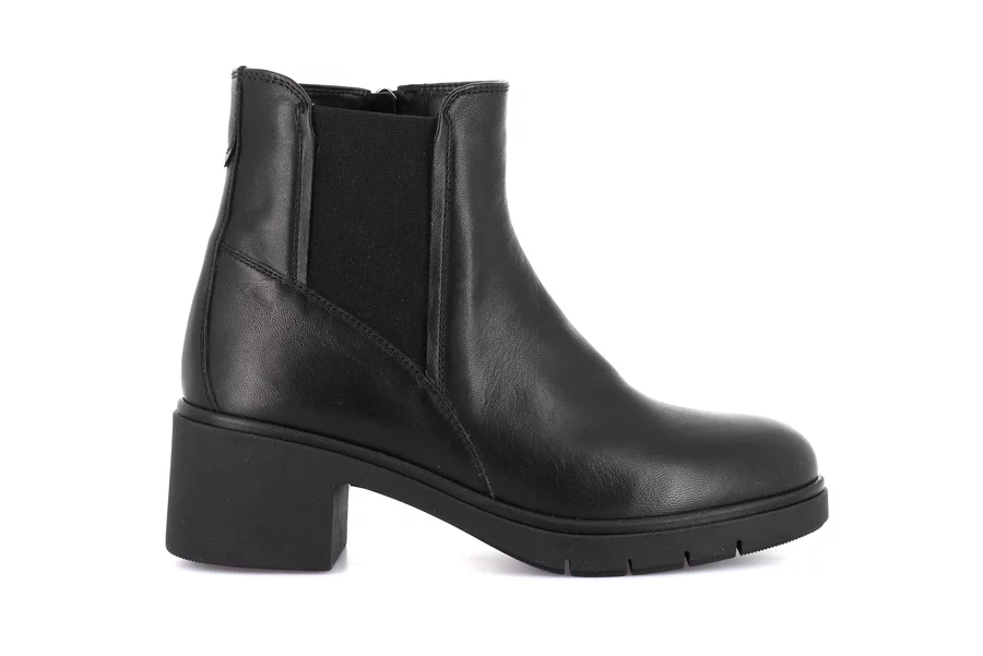 Genuine leather ankle boot | ROLA PO0958 - BLACK | Grünland