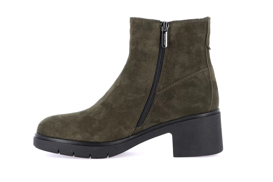 Suede ankle boot | ROLA PO0959 - OLIVA | Grünland