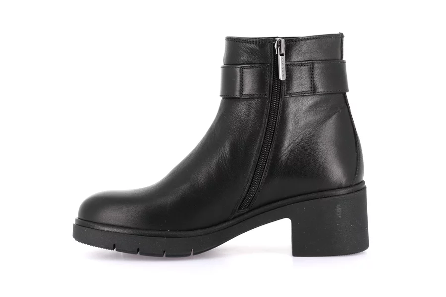 Genuine leather ankle boot | ROLA PO0963 - BLACK | Grünland