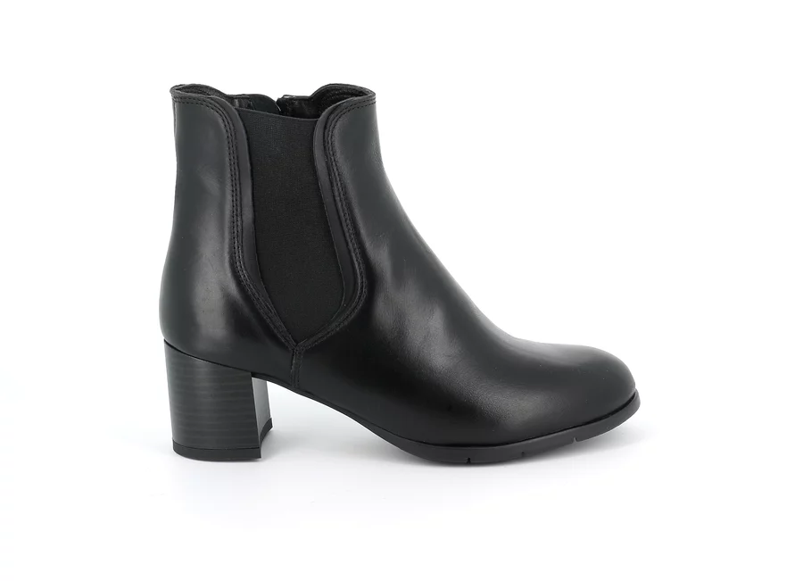 Women's ankle boot with heel | AMMA PO1737 - BLACK | Grünland