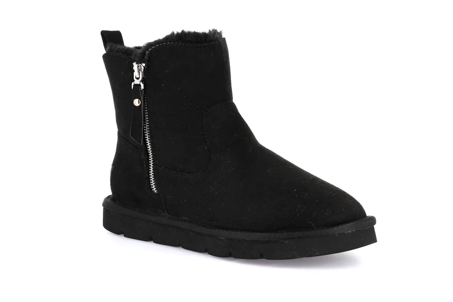 Wildlederstiefelette mit seitlichem Reißverschluss | CHAB