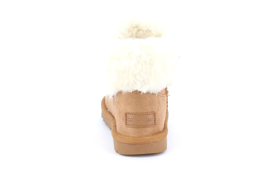 Junior ankle boot eco fur | CROM PO2048 - CUOIO | Grünland Junior