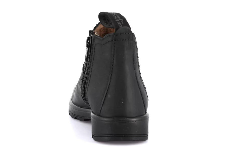 Ankle boots for little boy in genuine leather | STAT PO2051 - NERO-NERO | Grünland Junior