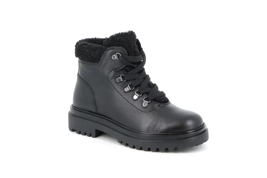 Junior-Schnürstiefelette | COPP PO2107 - SCHWARZ | Grünland Junior